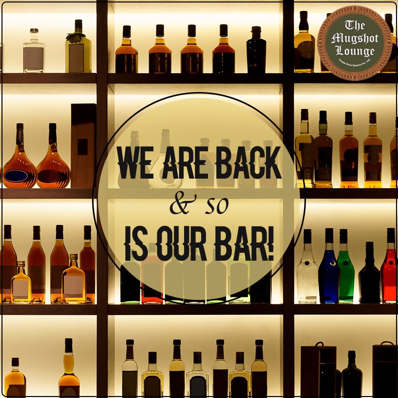 MugshotPune's tweet photo. The spirits are back to lift our troubles away. Head back to your favorite place as we are up &amp; running again. #TheMugshotCafeandLounge https://t.co/panOEMYzfB