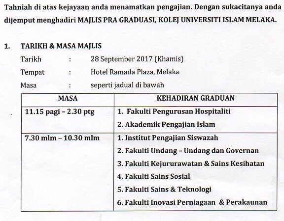 mppkuim's tweet photo. 📌TARIKH PENTING BAGI MAJLIS PRA GRADUASI DAN ISTIADAT KONVOKESYEN KE-21 https://t.co/w7A73UMxmk