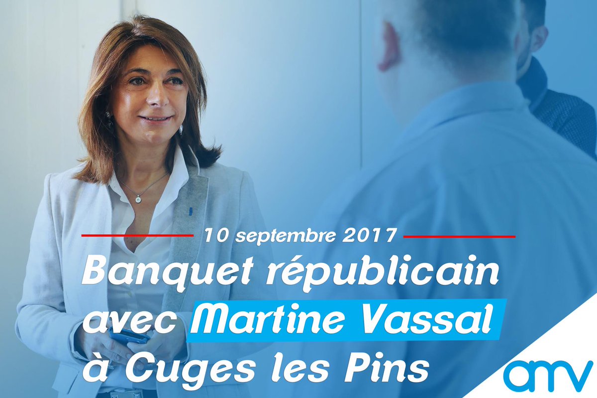 RDV le 10 septembre 2017 dès 11h30 aux Jardins de la Ville à Cuges-les-Pins au banquet républicain des amis de <a href="/MartineVassal/">Martine Vassal</a>