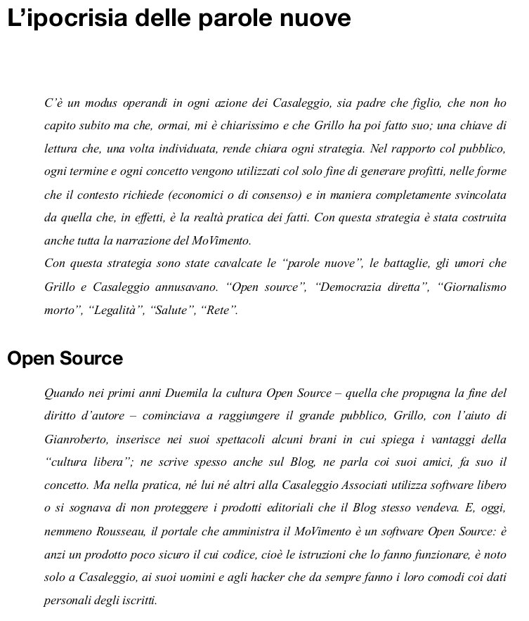3v1n0's tweet photo. L'ipocrisia delle parole del #m5s, a partire dall'#opensource.
Tratto da @op_supernova (#supernova5stelle). https://t.co/ZE5uKrYZ7K