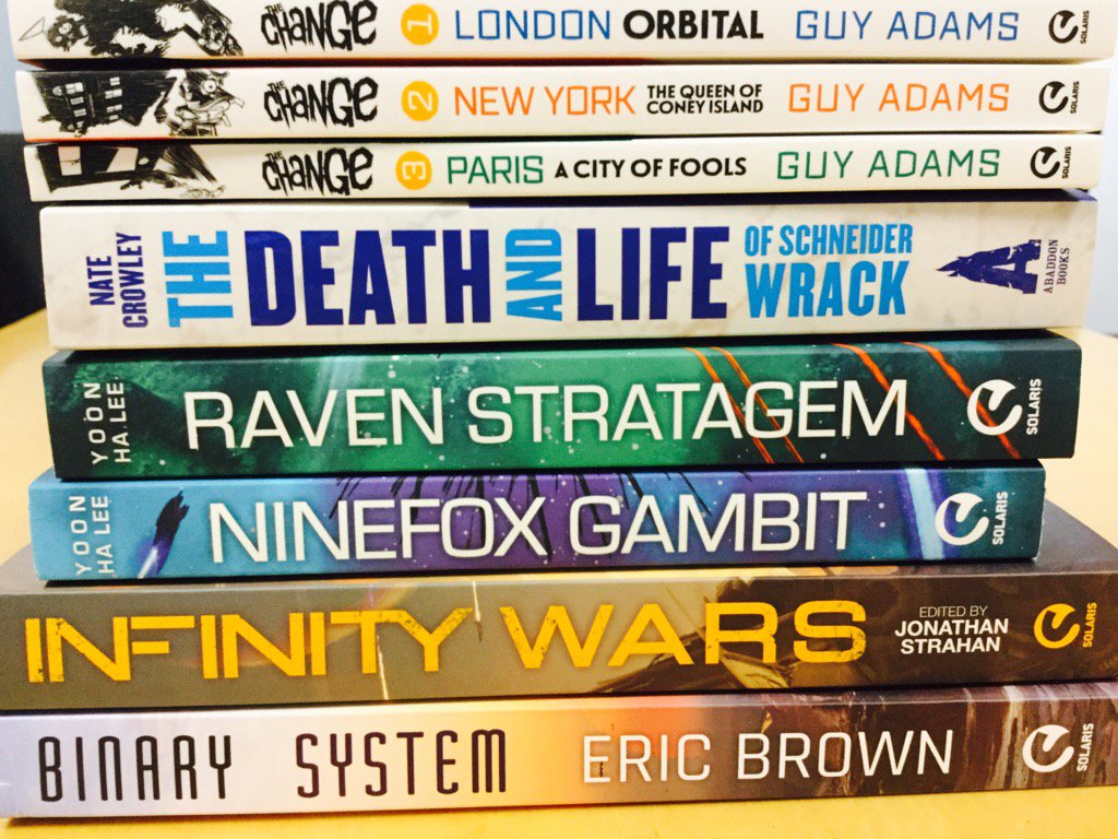 Solarisbooks's tweet photo. It's #ReadABookDay and we're celebrating! Follow us &amp; RT this post for a chance to win this awesome book bundle!! https://t.co/c0d0JyLGwl