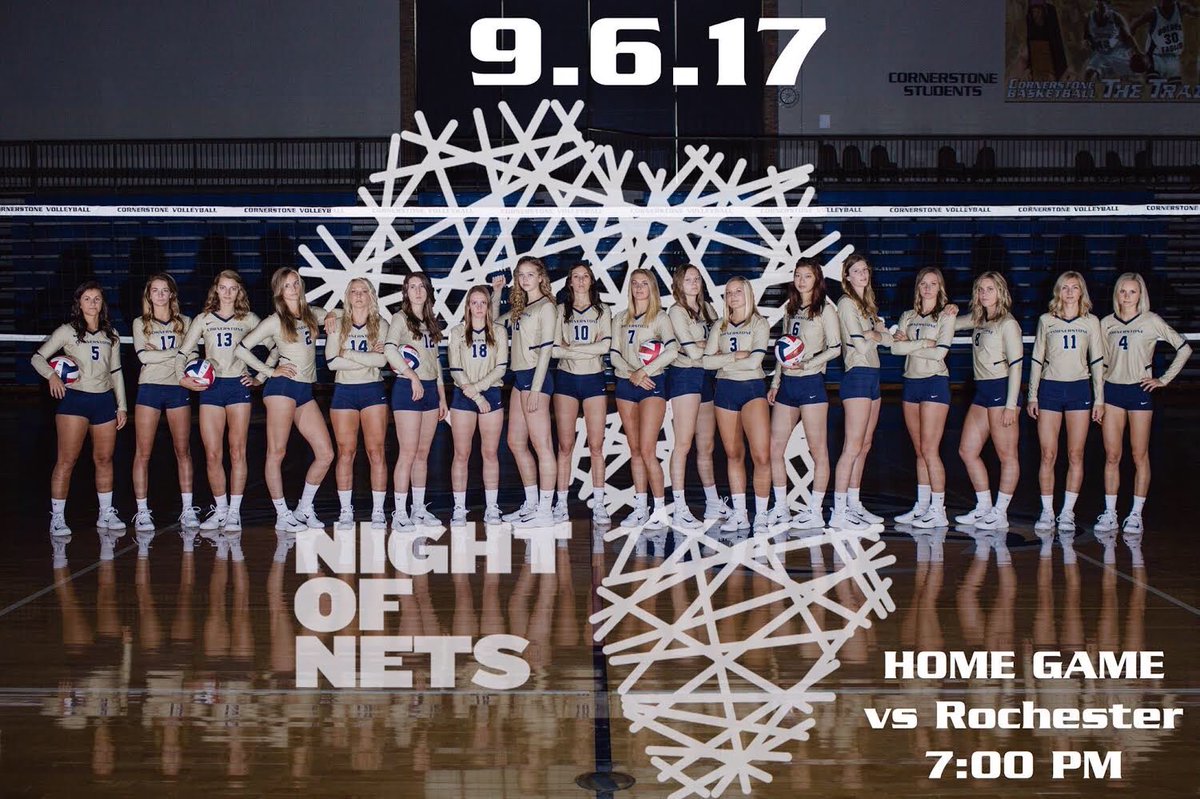 NightofNets6's tweet photo. Volleyball has the first Night of Nets game! Starts at 7 and has free admission with a suggested $6 donation for bed nets. $10 long sleeves! https://t.co/H3o8PWy8XW