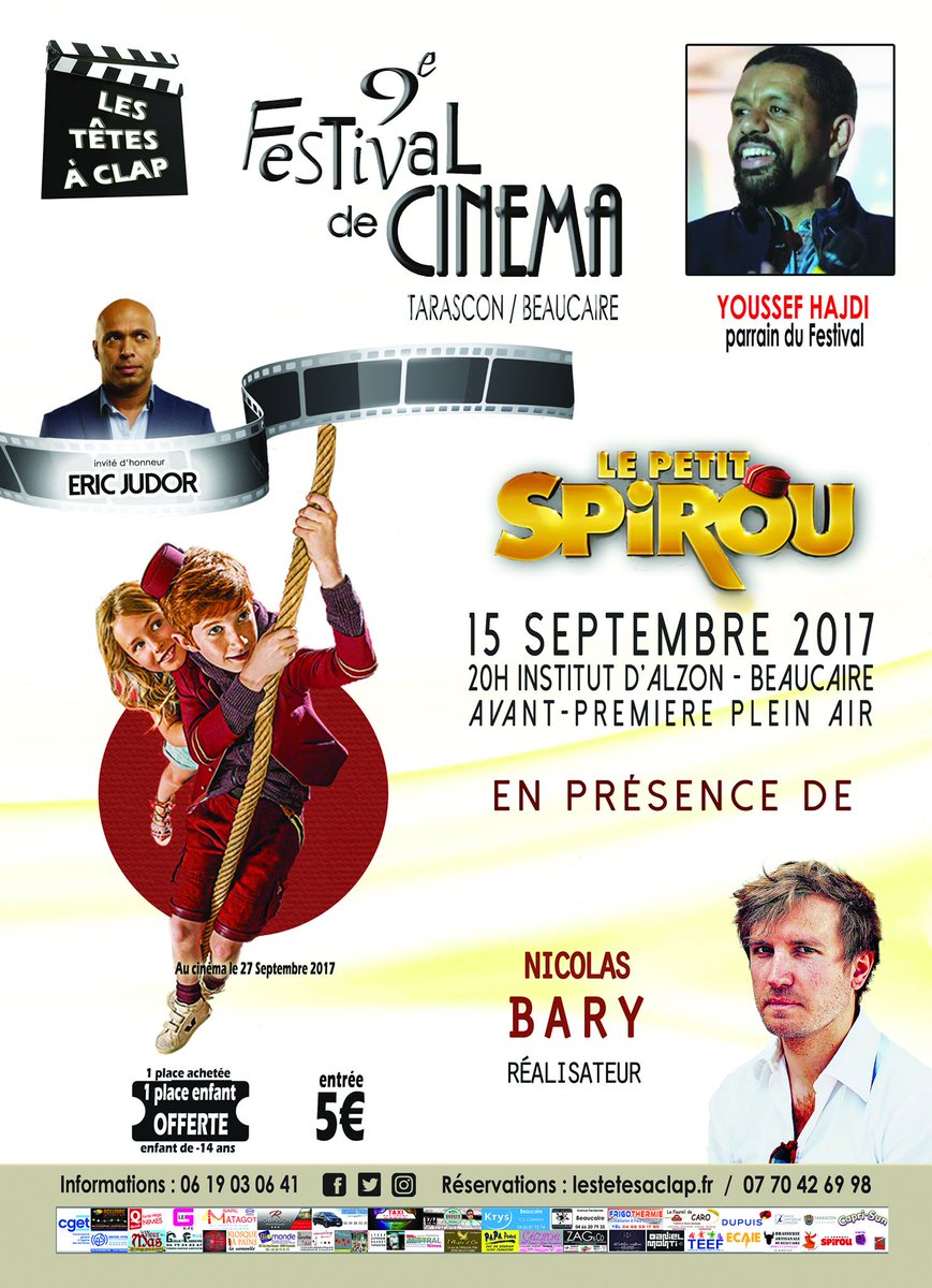 LudoDuplissy's tweet photo. #LePetitSpirou avec @NicoBary, @EricOfficiel, @YoussefHajdi,...
#tetesaclap #cine #Beaucaire #Tarascon https://t.co/S5A3xXKe4v