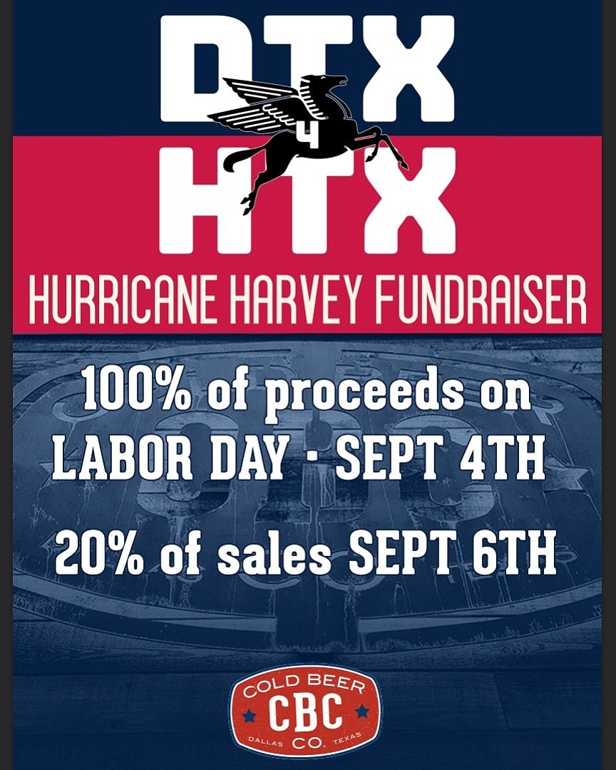ColdBeerCompany's tweet photo. #HelpHouston by coming by and racking up a tab. #DTX4HTX #dallasevents #dallasnightlife #deepellumtx #hurricaneharvey #dallashappyhour #dfw https://t.co/YdT11MWybi