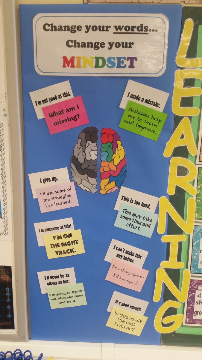alanclayton10's tweet photo. @growthmindset1 utilised my last bit of wall space to create a #GrowthMindet display. Just enough space left in the corner for our Math Yeti https://t.co/DMJZSzO1aV