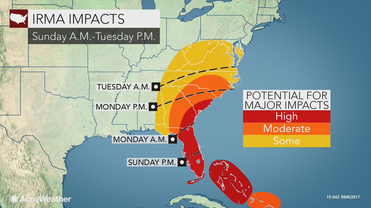 South Carolina is the latest state to declare a state of emergency ahead of Irma's potential landfall. Reports: ow.ly/GprC30eXGaa