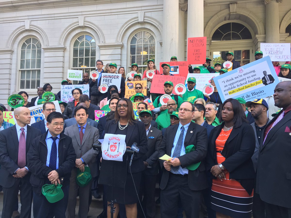 For years, I've called for universal lunch in NYC schools because every child deserves to be well fed. Today, that becomes a reality in NYC