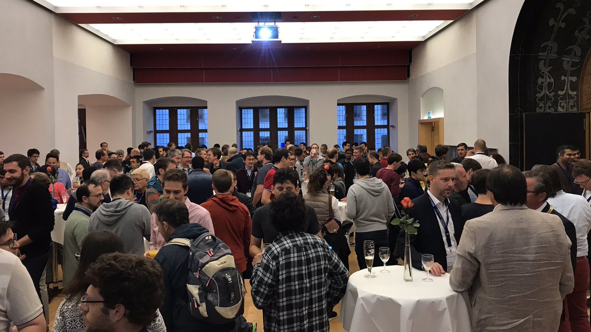 SoftwareQLab's tweet image. Mayor Michael Dreier gives a brief overview of #Paderborn as city of #technology &amp;amp; #innovation at ESEC/FSE2017 welcome reception #esecfse