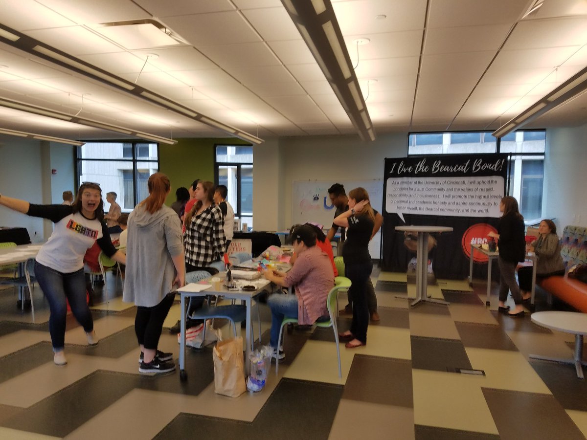UC_LGBTQcenter's tweet photo. Join us for the #OneUC celebration. 6th floor of Steger. Good folks, food, fun and #support #LGBTQ #StandWithDreamers https://t.co/q1mDojJAGB