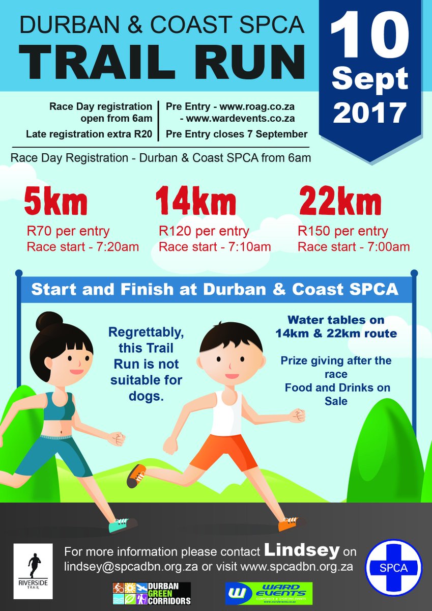 Ward_Events's tweet photo. Get your entries in on https://t.co/m8Q64X0axG by midnight 7 Sept. Weather forecast looks look. 5, 14 and 22km routes up down &amp; Umgeni River https://t.co/eQkwzJXA7Y