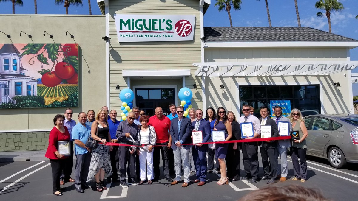 LetsPlayOC's tweet photo. Ribbon Cutting @wearemiguelsjr new Huntington Beach Location! #miguelsjr AD https://t.co/ggbjeJ9LKf