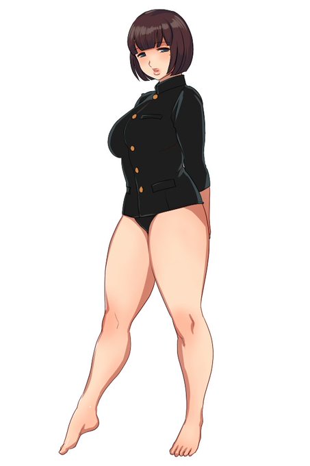 むちむち 学ランスク水。 