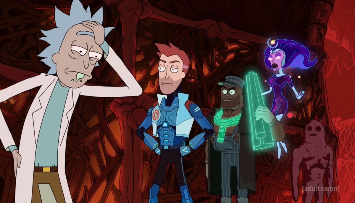 knoxie918's tweet photo. Groups of people are beginning to think the world is ending. Do not fret you guys Rick killed Worldender 3 weeks ago. @RickandMorty https://t.co/Nu8GFrhROL