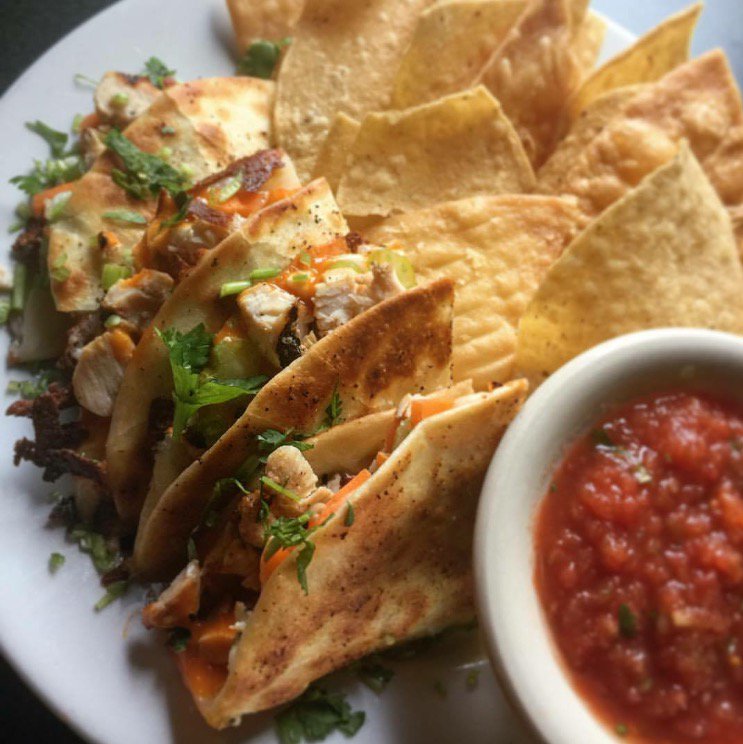 CarbDav's tweet photo. Wednesday's Special ~ Buffalo Chicken Quesadilla 
#mexicanfood #lakenorman #davidson https://t.co/KkKIMU6qhi