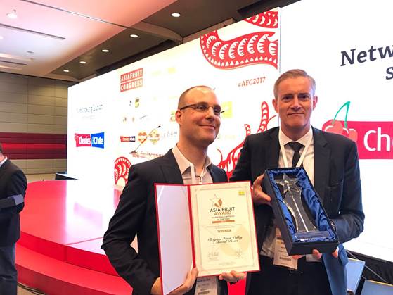 BFV proud winner "Marketing Campaign of the Year 2017" award #asiafruitcongress