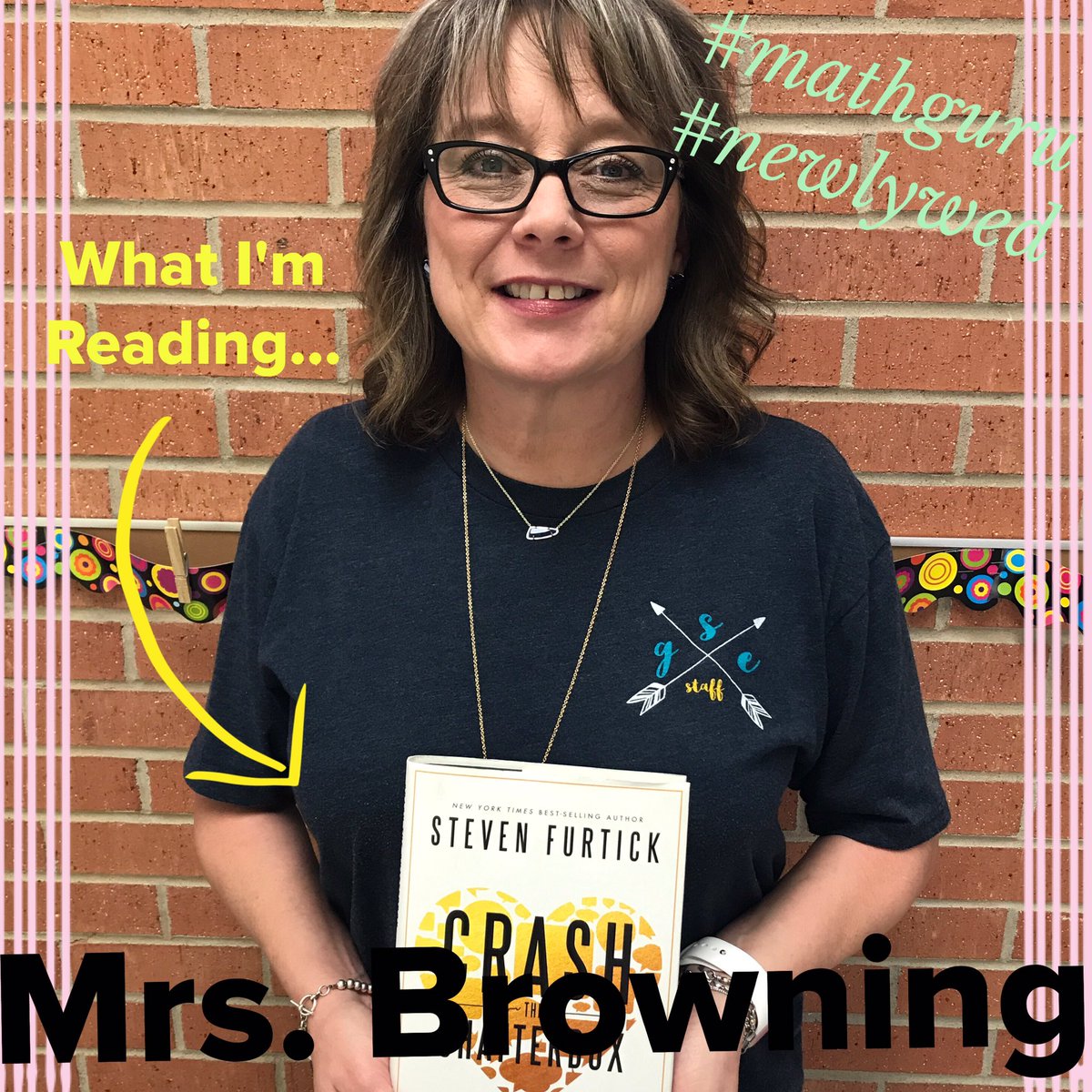 SGReaders's tweet photo. Mrs. Browning is an #SGReader too! #mathguru #newlywed @southgeorgiapta @pdgrooms @SouthGeorgia1 https://t.co/Zmkng5d8cS