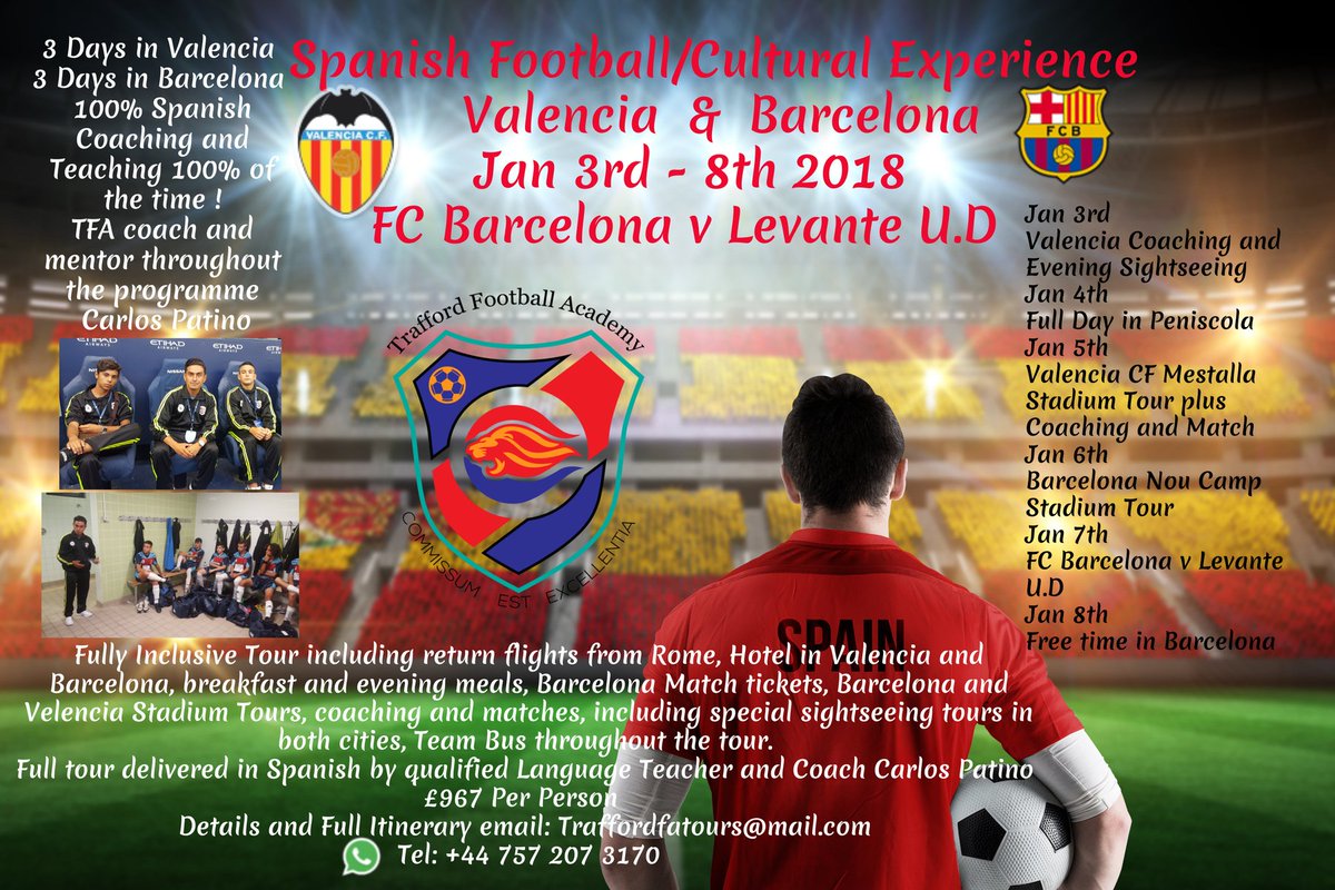 Deksoc's tweet image. Trafford Football Academy tours 
traffordfa.com