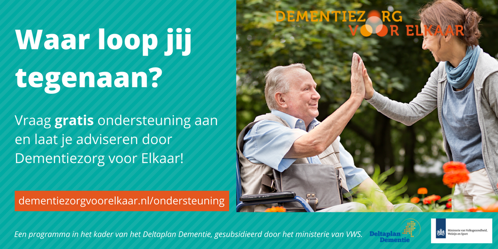 DementiezorgvE's tweet photo. Wist je dat je als samenwerkingsverband gratis ondersteuning kunt aanvragen voor betere dementiezorg? https://t.co/4GHTNVV4mW https://t.co/Zp3WSoFX1i