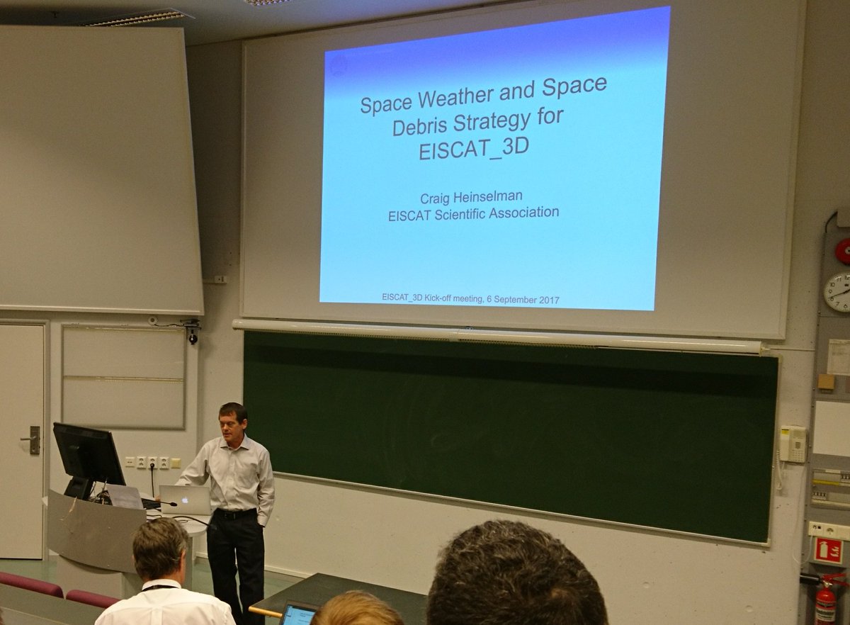 EISCATofficial's tweet image. The #EISCAT_3D starting event is tomorrow, but the connected seminars have already begun. Here Craig sets the tone for the discussions.