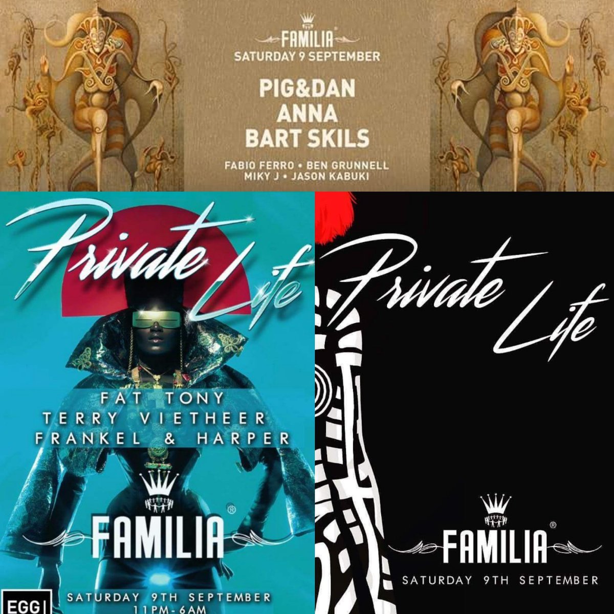 Private Life w/ <a href="/FamiliaLondon/">FamiliaLondon</a> at <a href="/Egg_Club_London/">Egg London</a> on Saturday! <a href="/piganddan/">Pig&Dan</a> <a href="/thefattony/">fat tony</a> + more! Gonna be a big one! 🎶