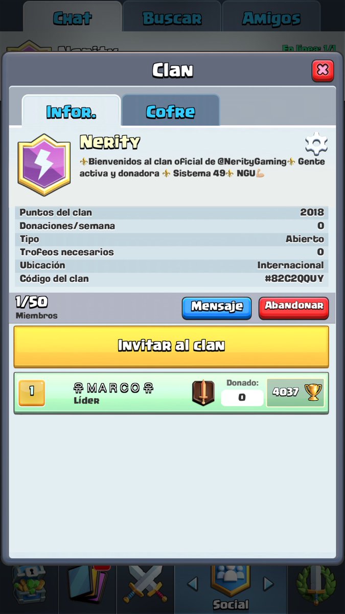 NerityCR's tweet photo. Poco a poco se va llenando el clan!! Únete a la familia! https://t.co/c8RJuFG8ac