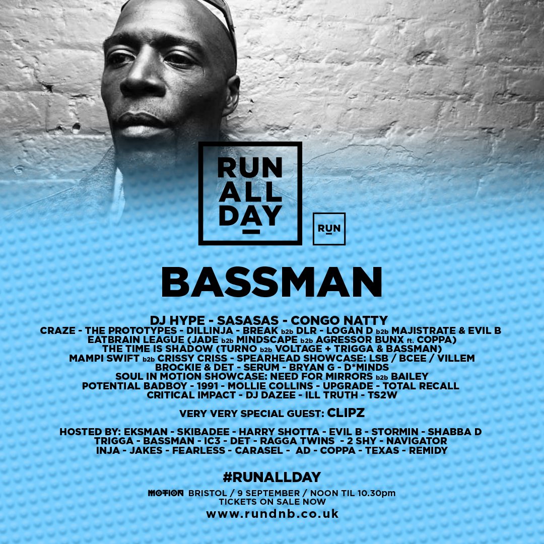 rundnbuk's tweet image. Can't wait for @BassmanBirthday🖕🏾alongside @TRIGGASDC with@VOLTAGE_DRUMS B2B @TURNO_ this Sat at #RUNALLDAY!!! ⛽️ ⛽️ ⛽️ #bristol #shadow
