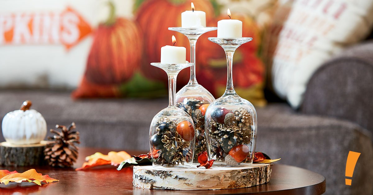 biglots on Twitter "Fall candle holders flip your wine glasses upside