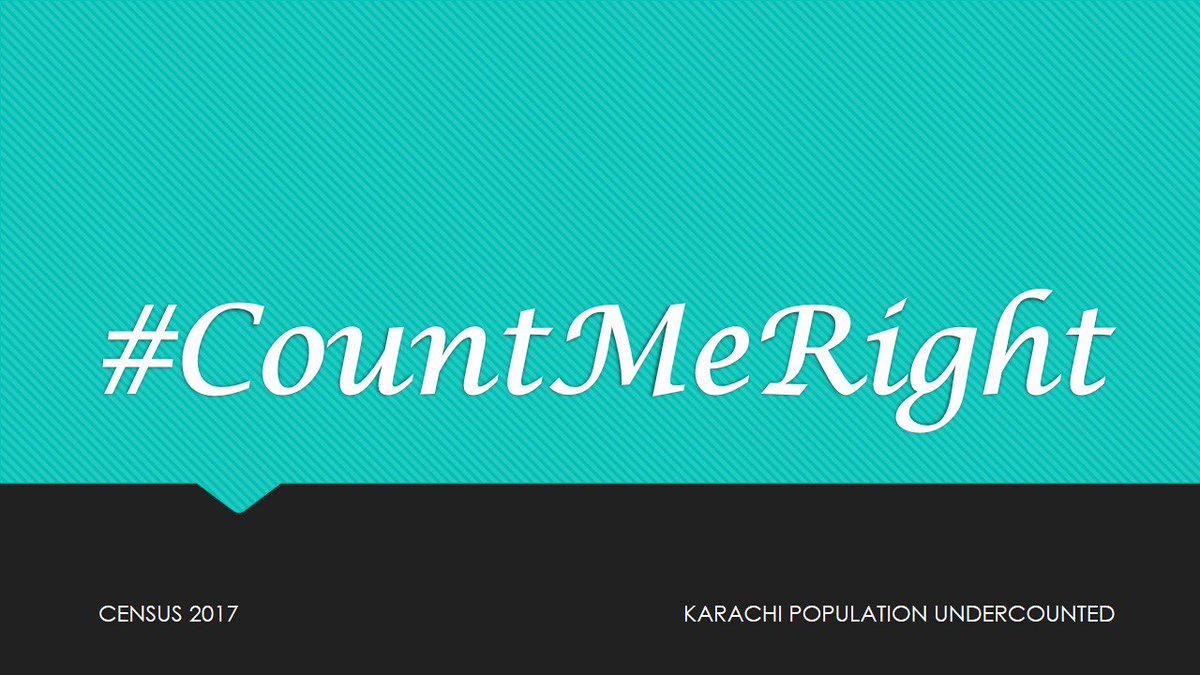 We demand not to under-count Karachi's population 
#CountMeRight #UnfairCensus ! ❌❌™