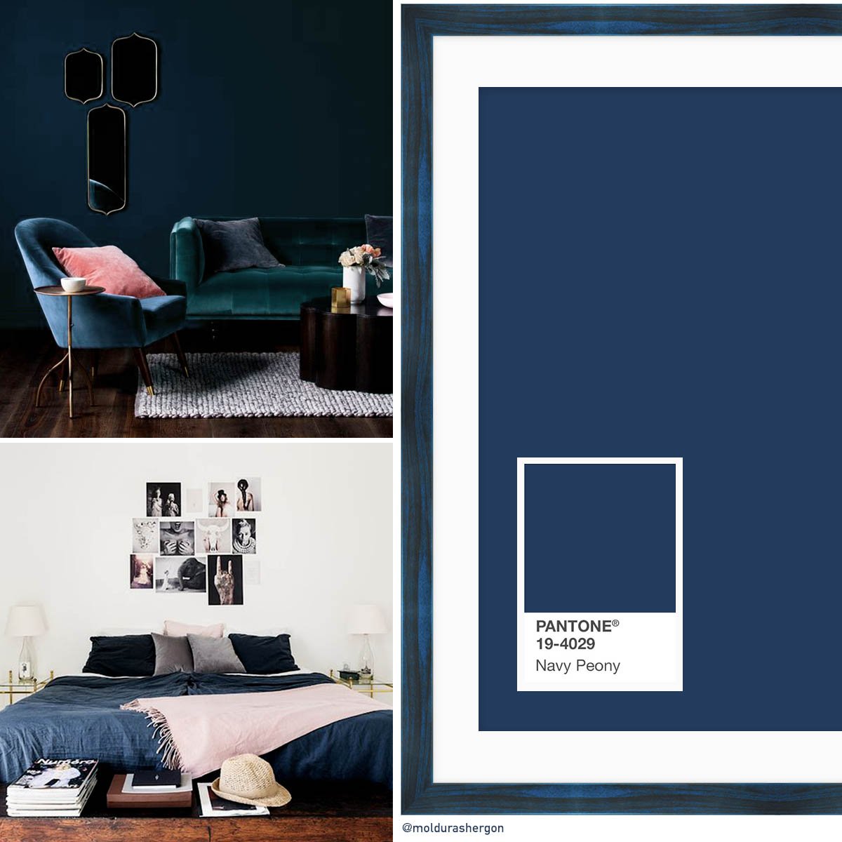 moldurashergon's tweet photo. El #NavyPeony será el color estrella de la #temporada, un color con gran profundidad y un toque onírico. https://t.co/Y36Uj8Qngw https://t.co/ZmDPOvPHD3