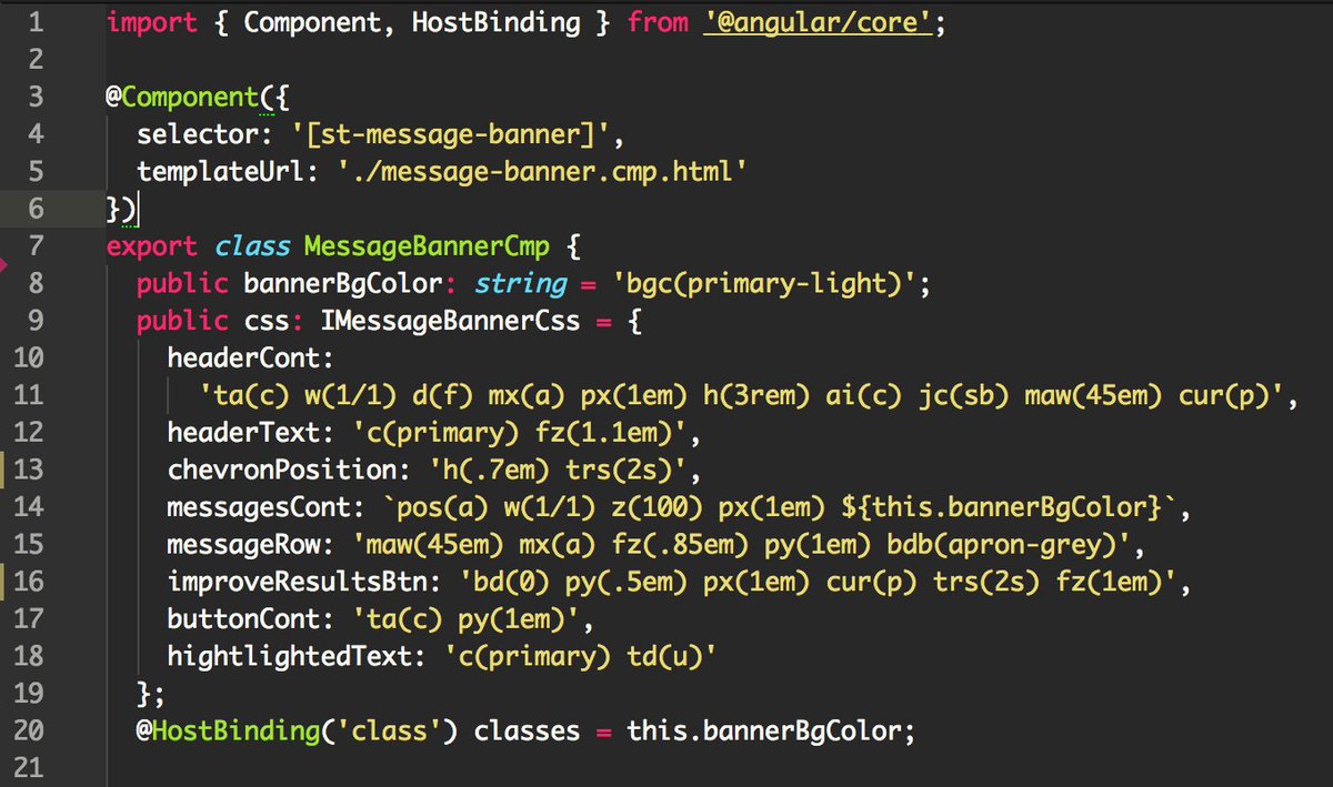 RichOBray's tweet image. Mixing up #AtomicCSS with some @typescriptlang. The future of styling components maybe?