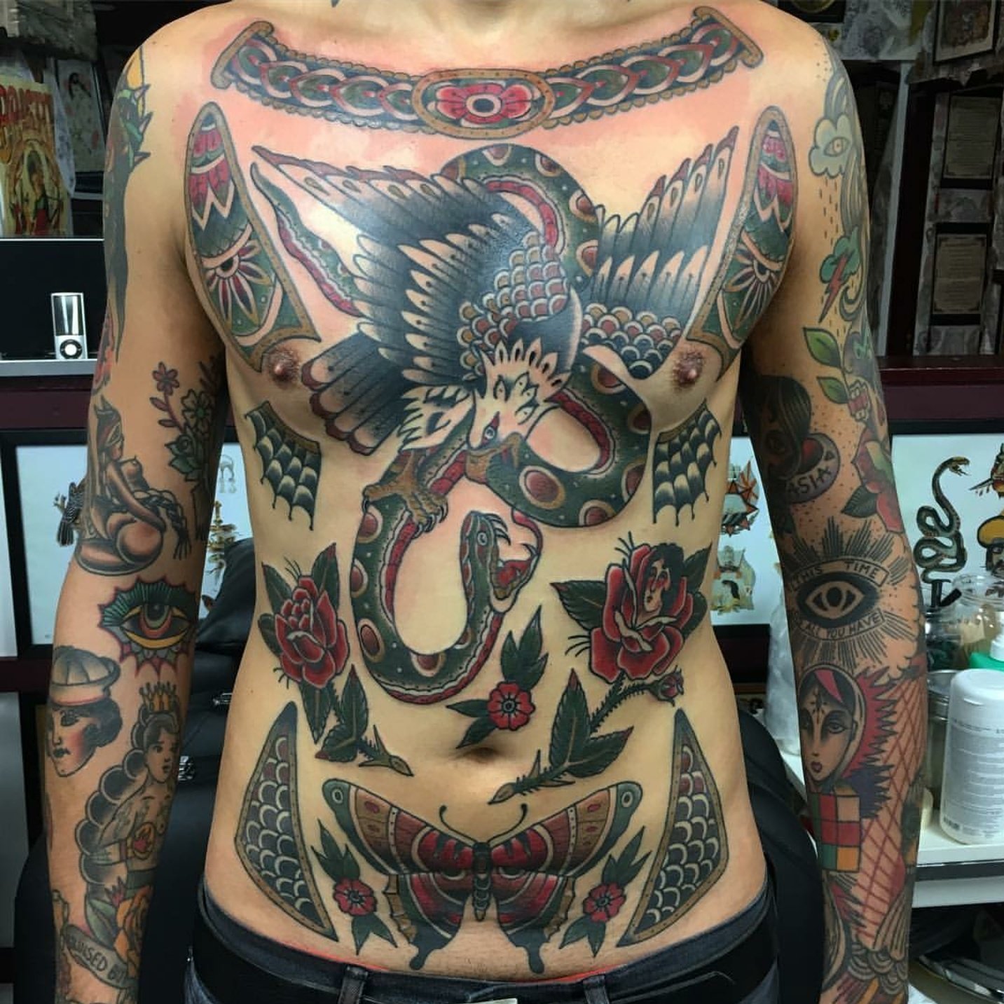 Seven Doors Tattoo On Twitter Full Front All Done By