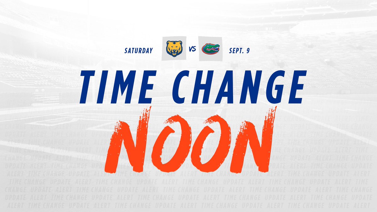 #UNCvsUF has been moved to 12 p.m. on Saturday due to Hurricane Irma. 

📰: bit.ly/2w7k07Q