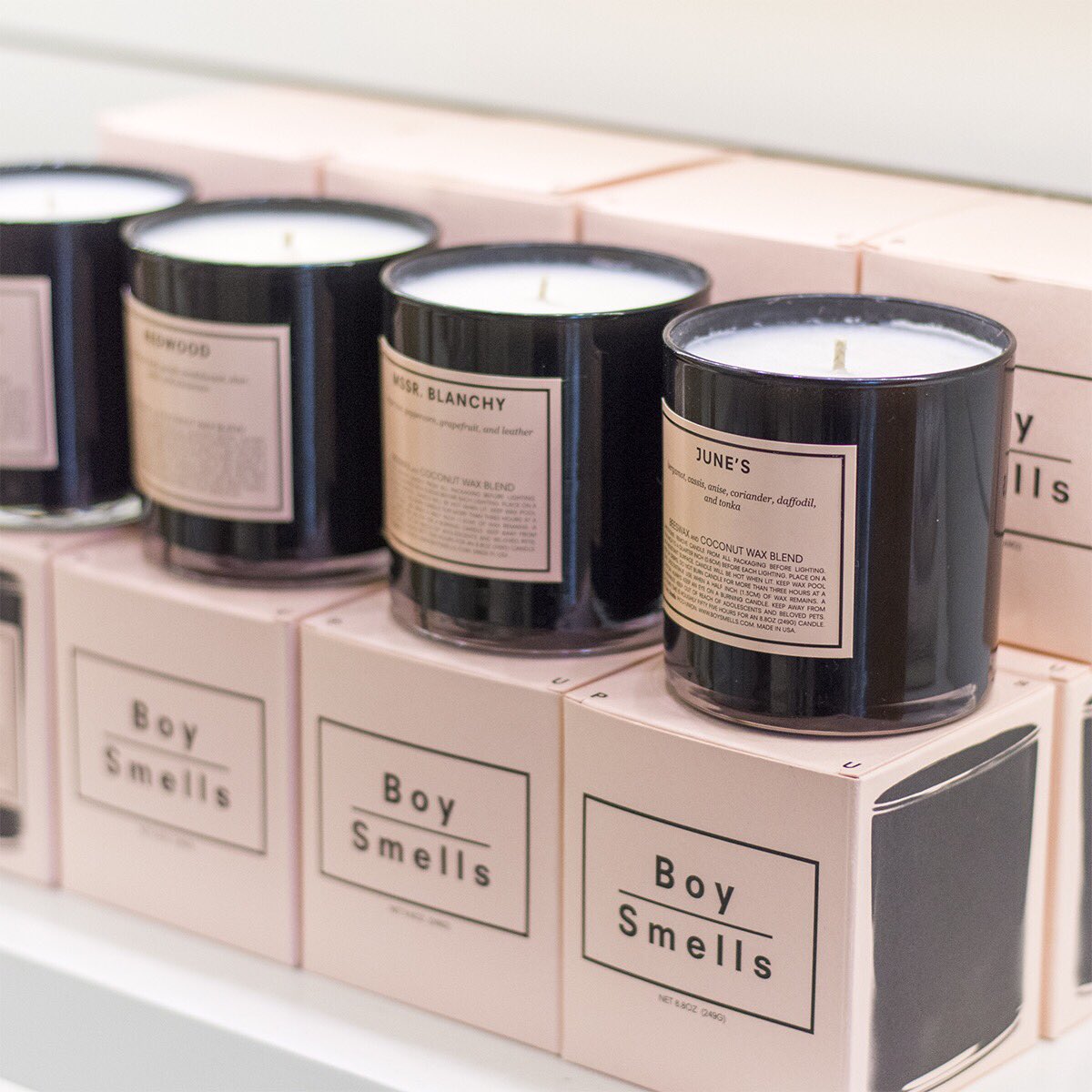 Stop and smell the boys..we mean candles! Come in and visit the shop to pick yourself up one of these fabulous candles! #LoveHMP #beautybar