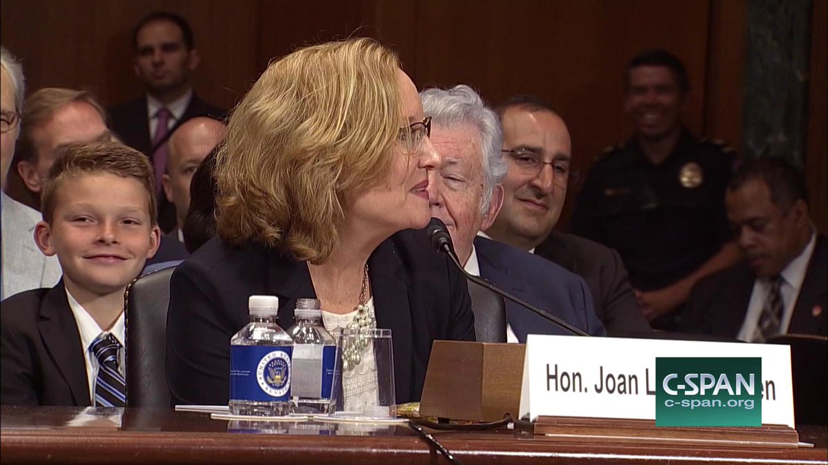 cspanJeremy's tweet photo. So many expressions from this kid at @SenJudiciary hearing. https://t.co/aOdUrQIKv9 #KidsinCongress https://t.co/Nr6ajqD13b