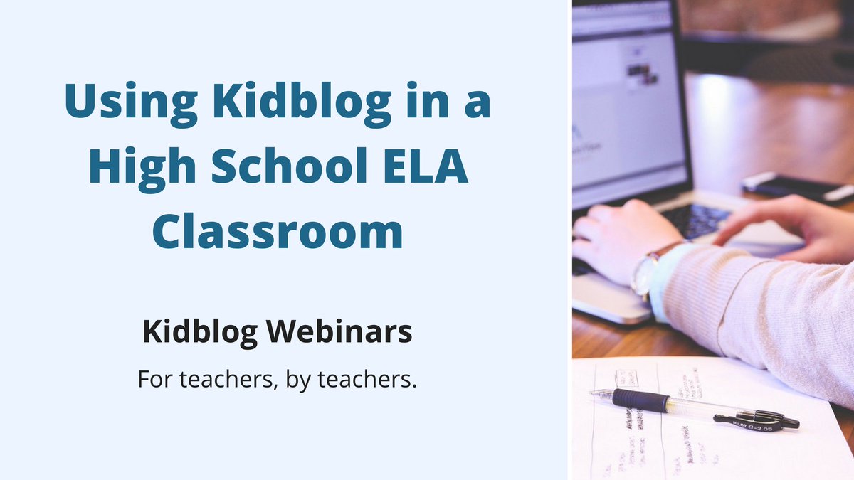 FanschoolHQ's tweet photo. #KBWebinar - Using #Kidblog in a #highschool ELA classroom https://t.co/qicdNnbx9G #stuvoice https://t.co/fTz9PFum8I