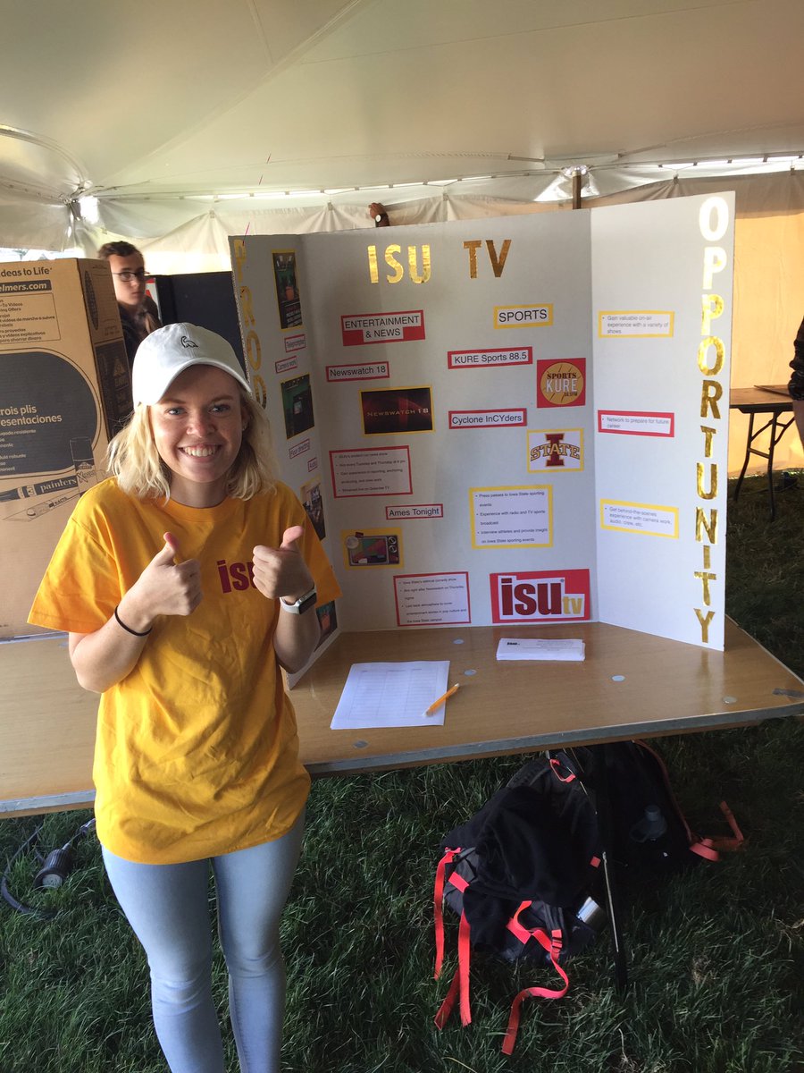 greenlee_tv's tweet photo. We're all set up!! Come see us on Central Campus for Clubfest from 11-4 in tent 3!🎥 https://t.co/hDJXqkSWqB