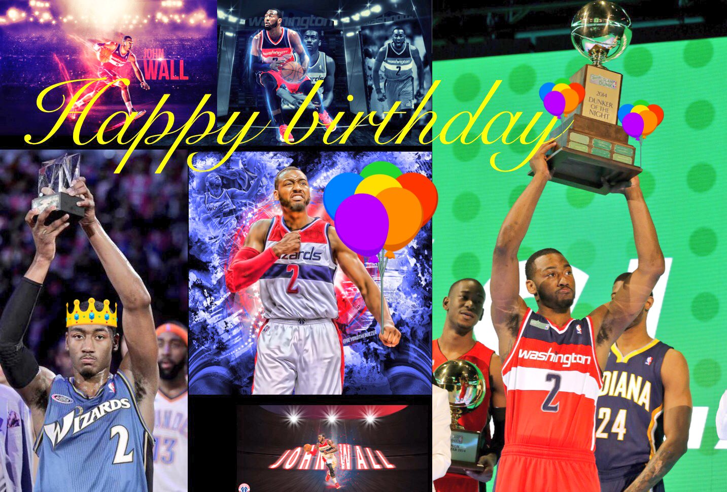Happy birthday john wall you are a star 