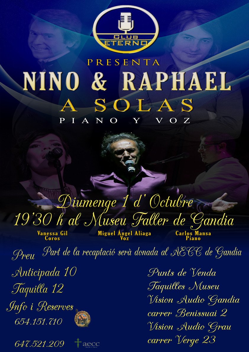 FallaGrau's tweet image. La Falla Grau organitza el musical la Pandilla Canina i el tribut a Nino Bravo i Rafael!#solidaris #firaifestesgandia !