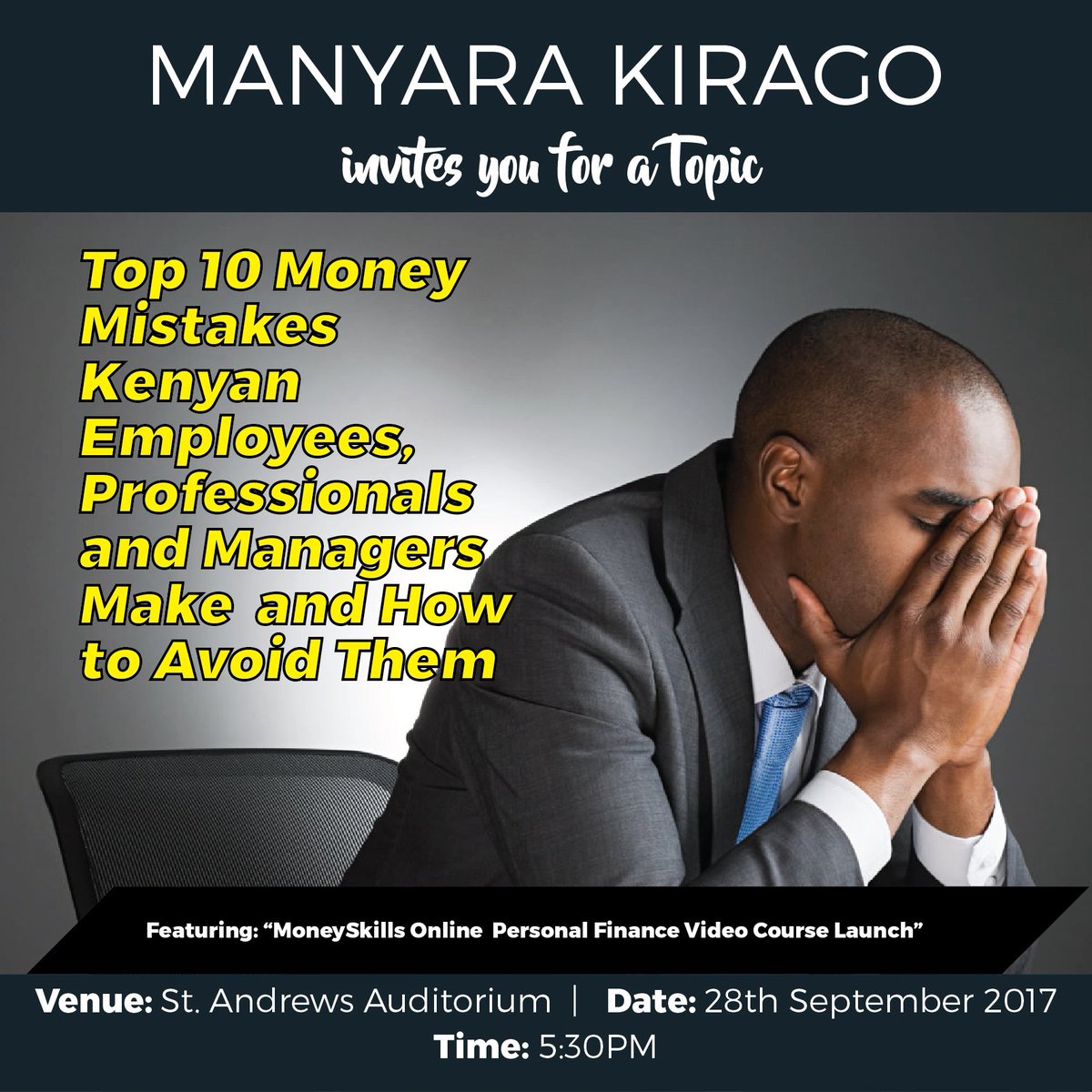 mkmoneyskills's tweet photo. Do you want to achieve your Financial Goals? Make plans to attend  this event to learn the mistakes to avoid so as to get to your destiny. https://t.co/4x1aUAHaED
