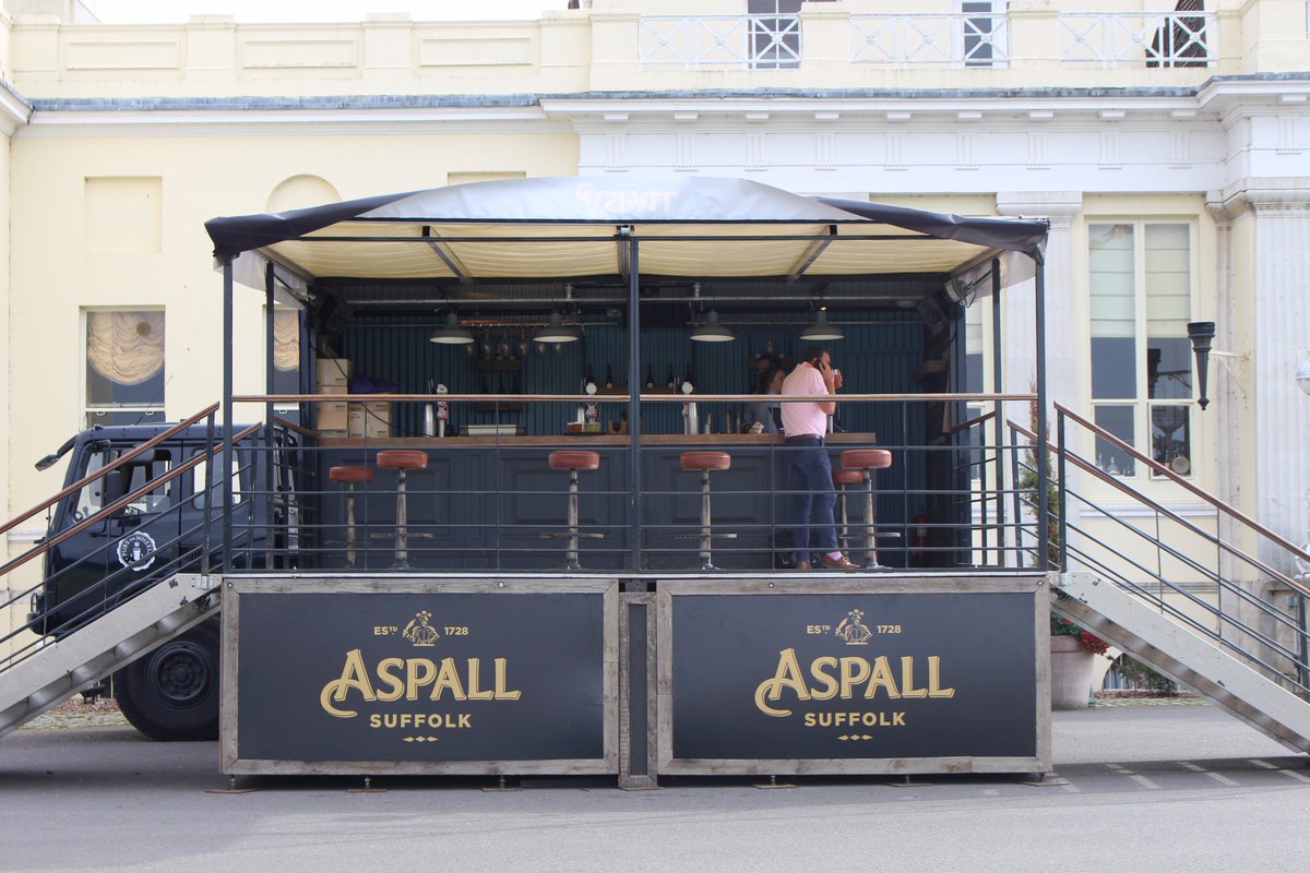 LoganInvitation's tweet photo. As the teams near the end of their rounds, the 19th hole courtesy of @Aspall is calling  🍻 https://t.co/0UcDadCsVA
