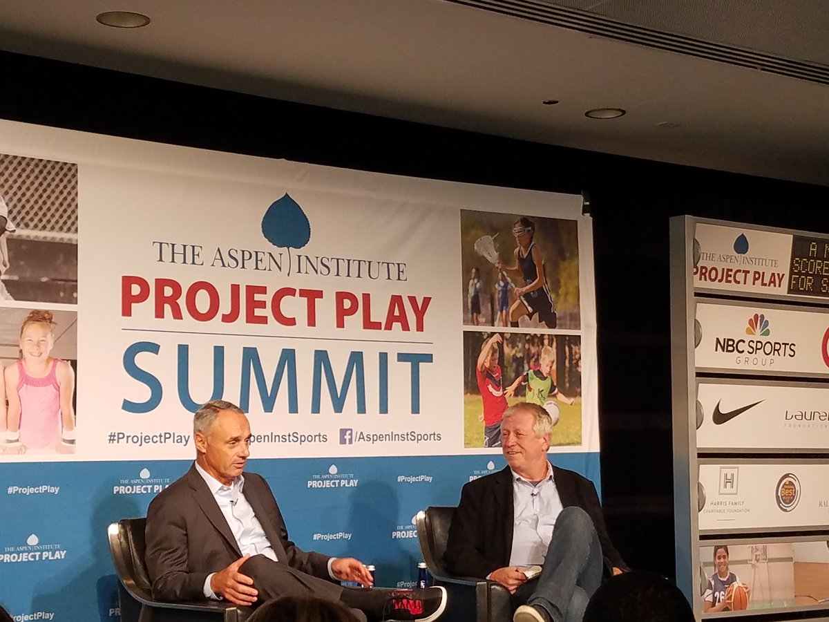 Teaching kids they can play the game in an informal way is important to our sport <a href="/MLB/">MLB</a> Commissioner Rob Manfred #projectplay
