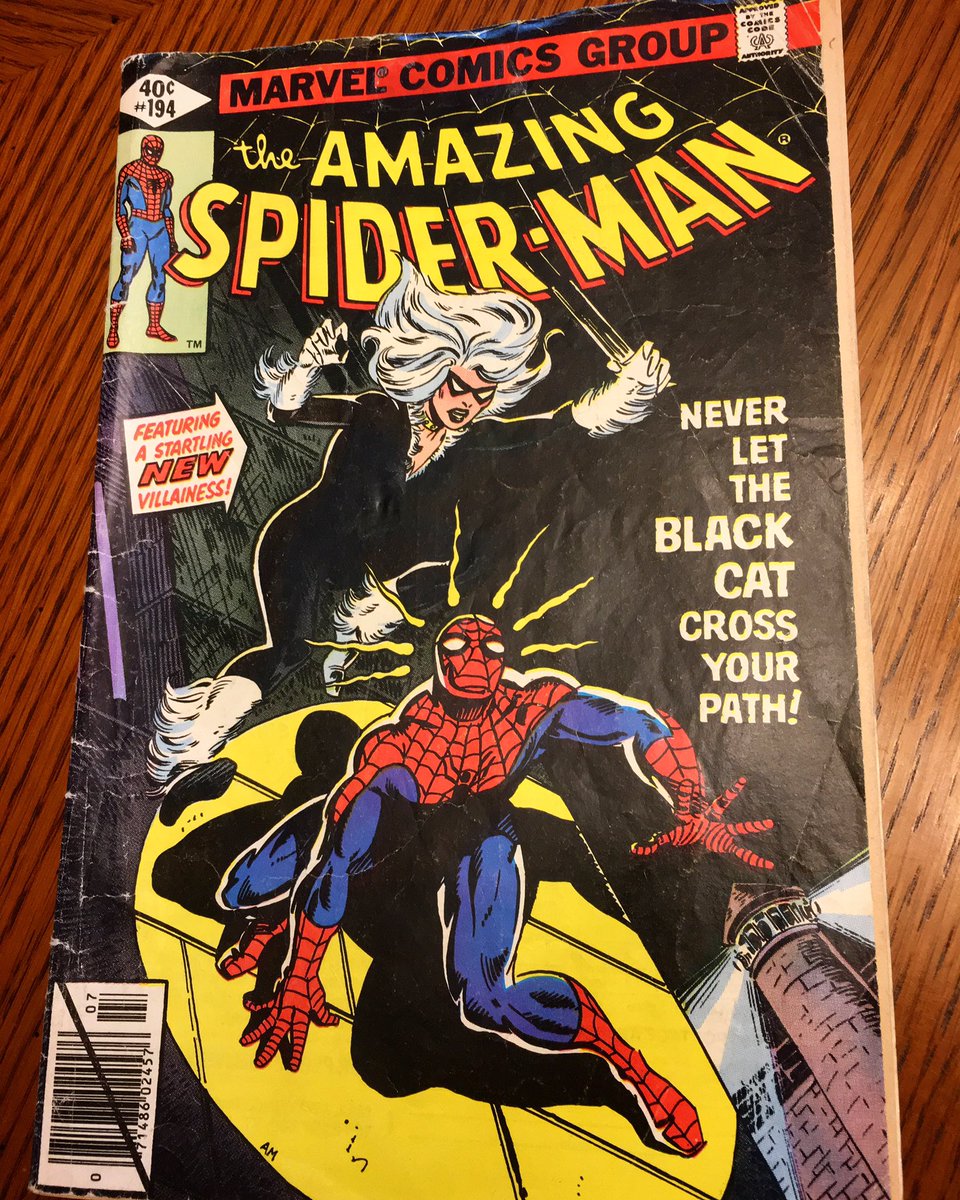 ExcitableBoy's tweet photo. First appearance of Black Cat!
#AmazingSpiderMan #SpiderManBlackCat #BlackCat #ComicBooks #MarvelComic #MarvelComics #AmazingSpiderman194 https://t.co/peSTXJmeSA