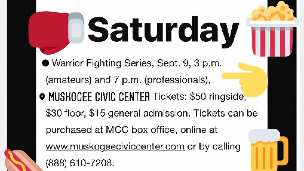 TheGeeCC's tweet photo. Don't miss this! #muskogee https://t.co/4DZlhUqqp2