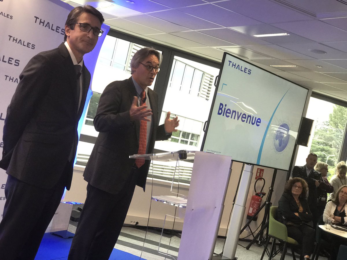 thalesgroup's tweet photo. Inauguration des locaux de l’université de Thales à @velizy en présence du maire Bernard Thévenot et des représentants de l’#OPCAIM https://t.co/lbB6Ch34gz