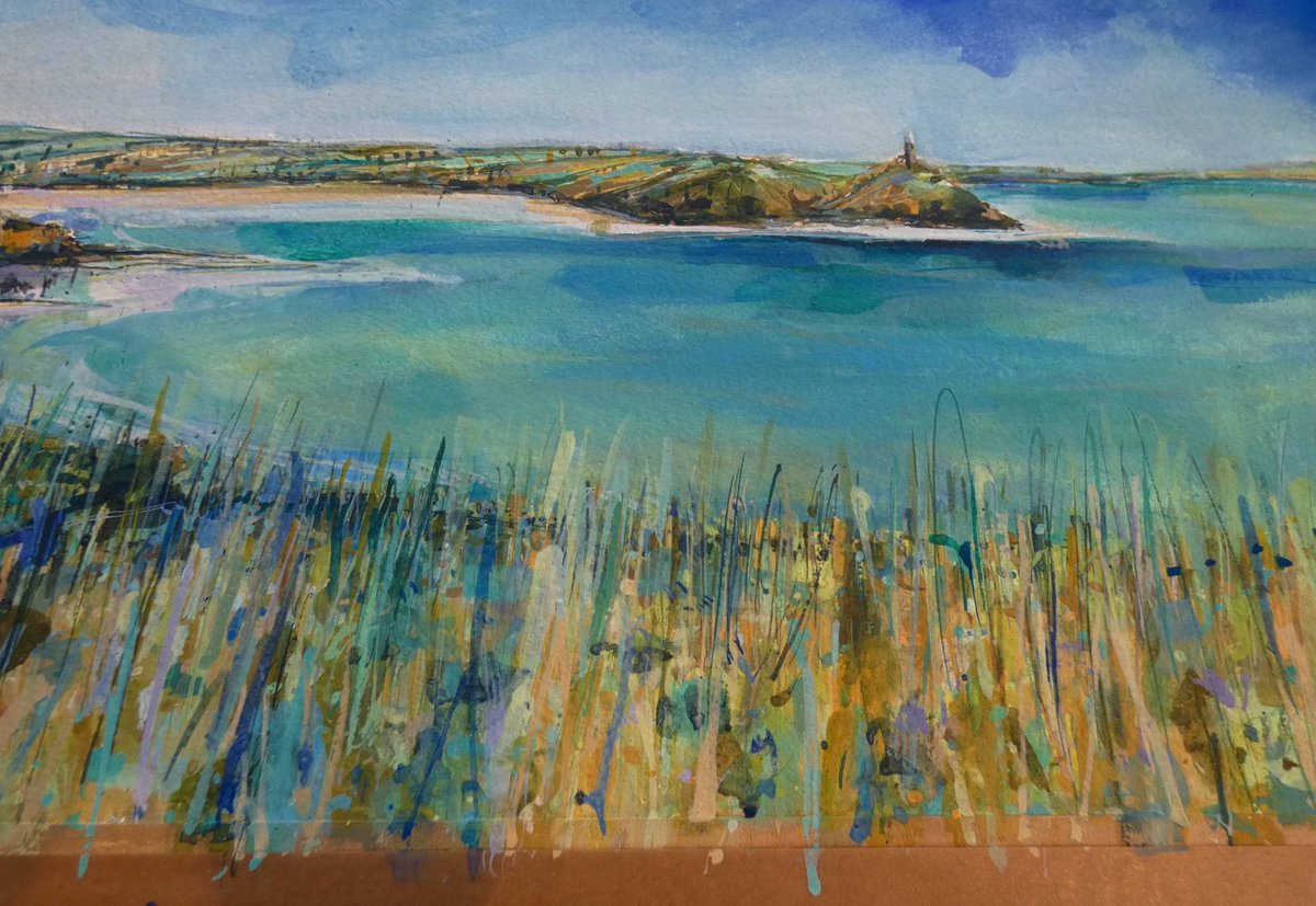CliffsideKatie's tweet photo. drawing board scenes #today …getting there slowly #oilpastel #helluvaview https://t.co/RHi1ab0FWn