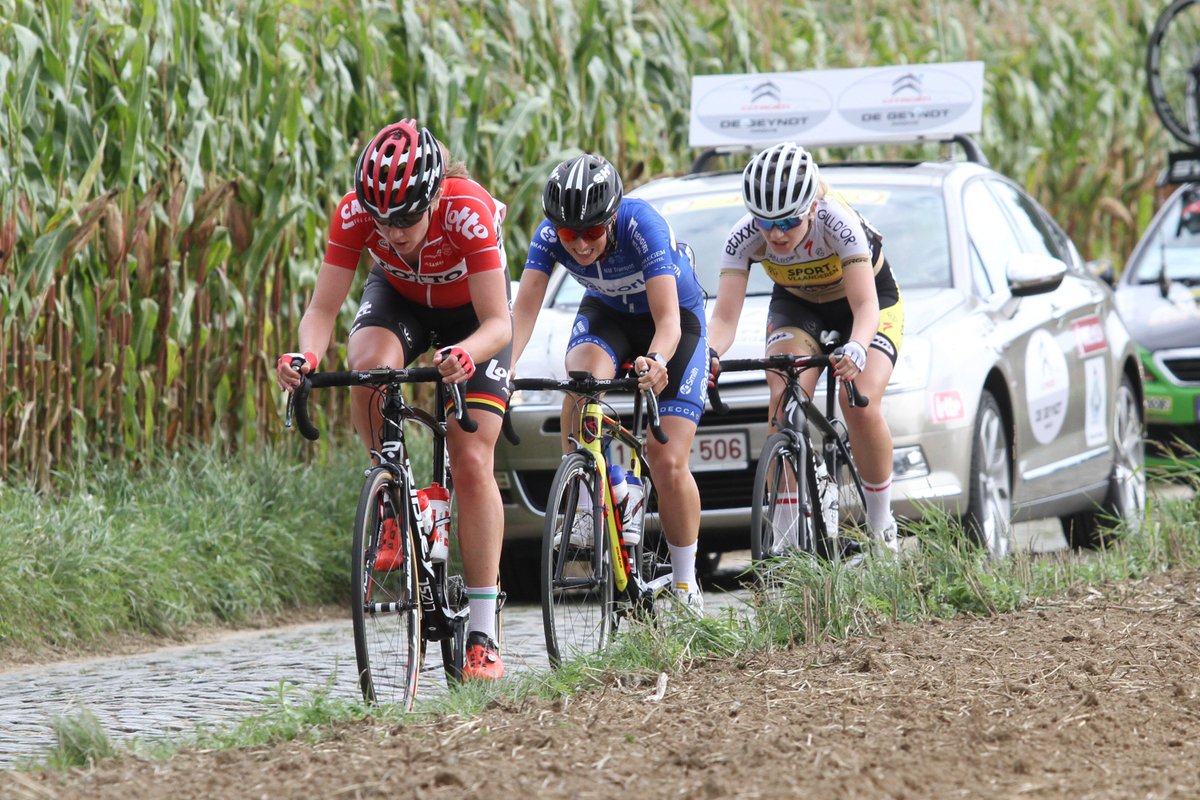 LensworldKuota's tweet photo. 5th place for @KaatHannes & best in the sprint competition after being in the break for most of day! #Lensworld #LottoBelgiumTour #GoodJob https://t.co/5wxETkmvc5