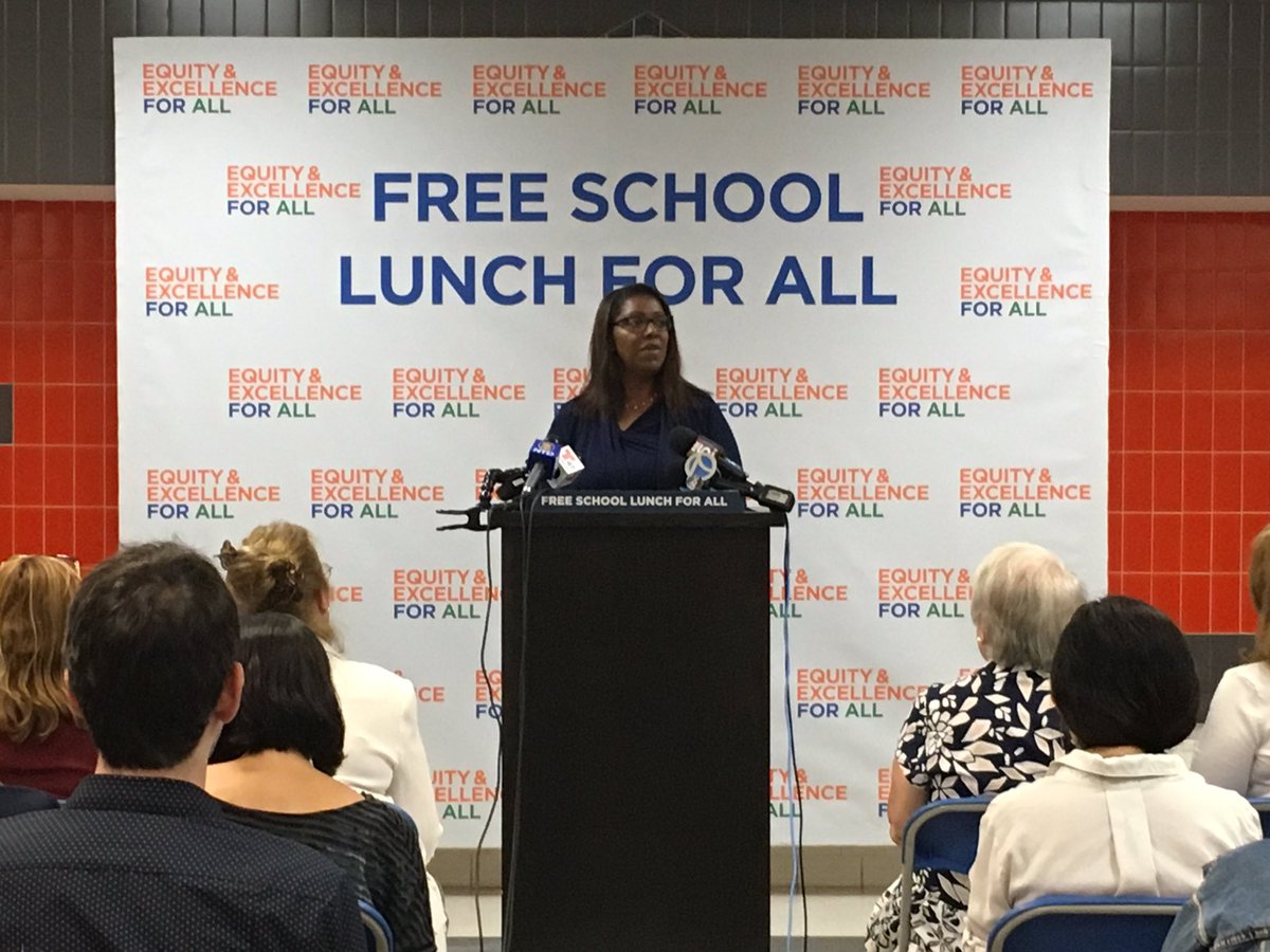 It’s simple: no child should go hungry at school. Today that will finally become a reality in NYC with universal lunch for all our students