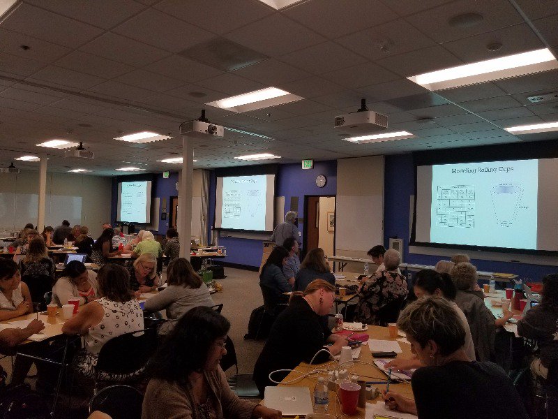svmimac's tweet photo. Modeling Rolling Cups from #mathshell at today's Math Network Meeting. #geometry #svmimac https://t.co/CieWY3hfQo