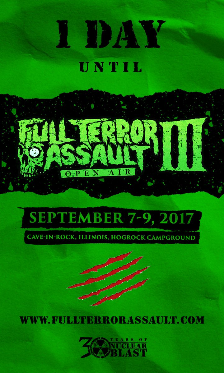 *** ONE DAY TO GO ***
We can't wait to see all of ur lovely faces... melt from the FULL TERROR ASSAULT! Ticks will be available at the door.
