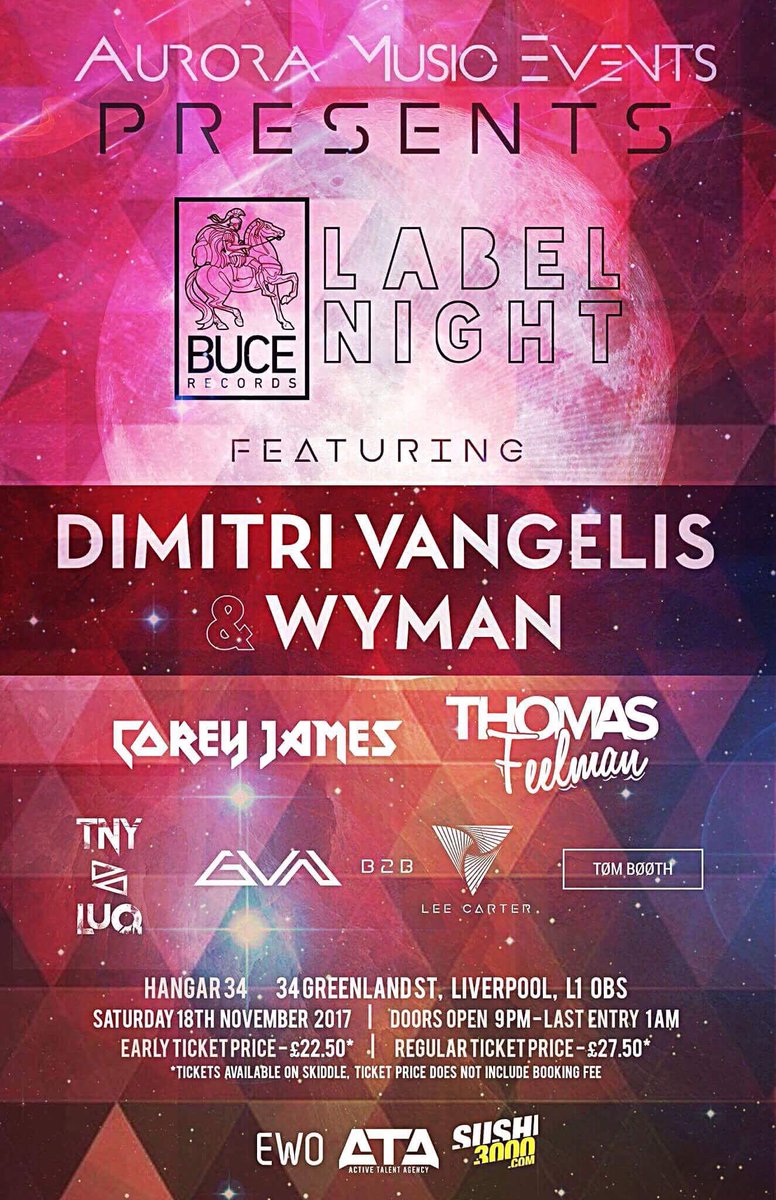 AuroraMevents's tweet image. We proudly present to you the FIRST BUCE RECORDS label night! 1st release tickets available here skiddle.com/whats-on/Liver…